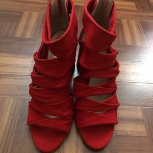 Red Sandal heels